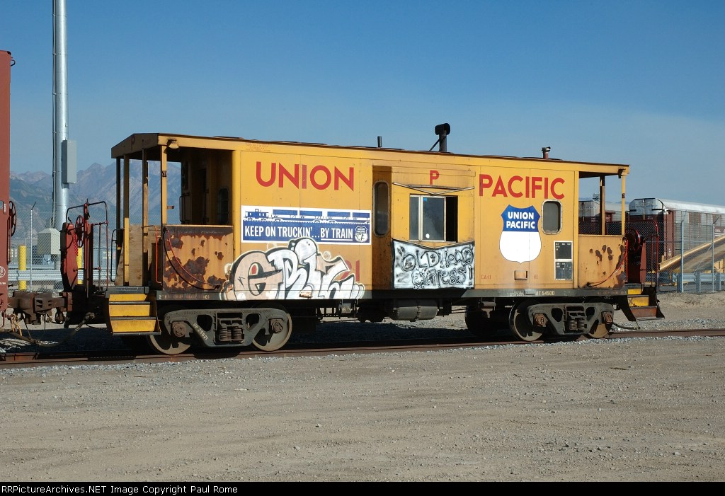 UP 25821, CA11 Bay Window Caboose, still sees active service on locals